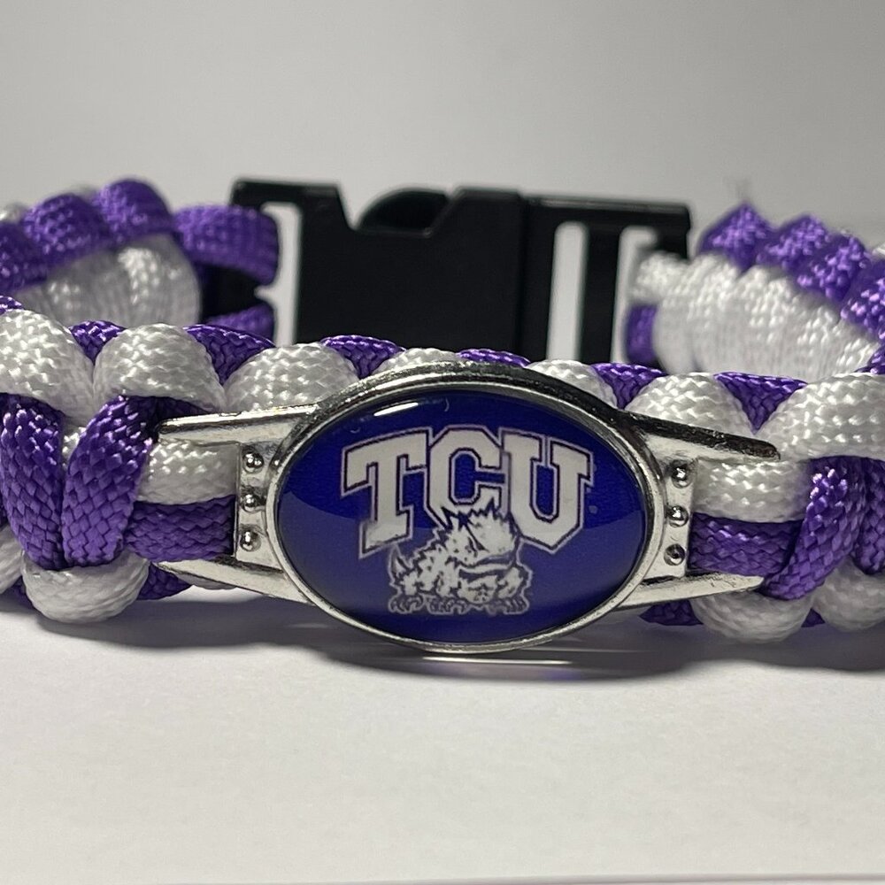 TCU Horned Frogs NCAA Paracord Bracelet NEW